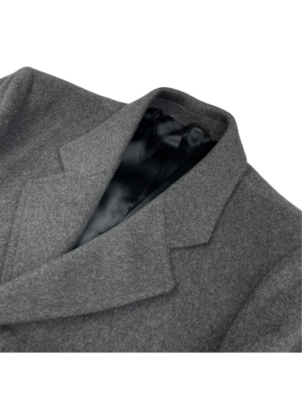 VTG Leishman Men's Wool/Cashmere 3-Button Lined Trench Coat Gray • 40S